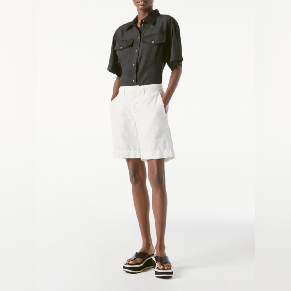 FRAME DENIM Le Tomboy White Shorts for Women 26